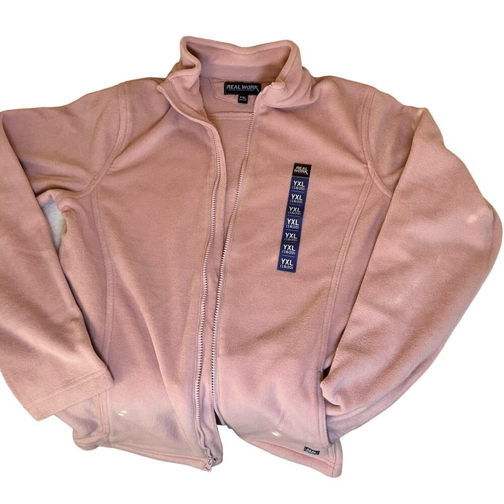 Real Work Fleece Jacket NWT Pink Juniors XL
